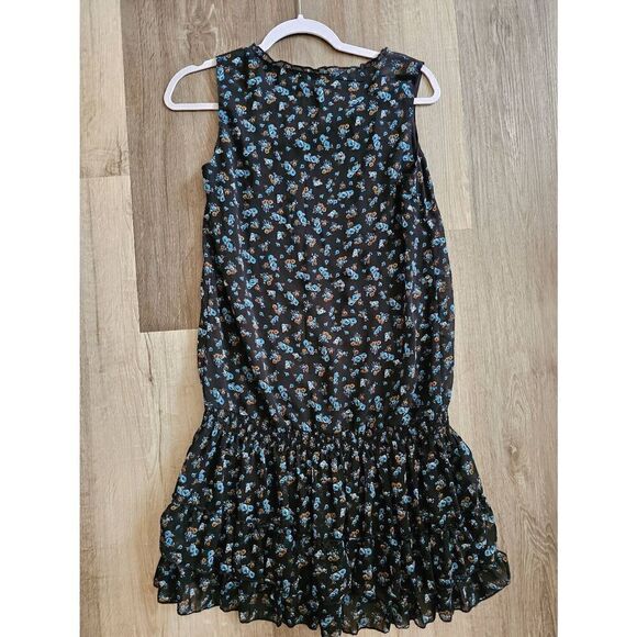 Promod size 8 Y2K Dress Blue floral - Picture 2 of 7